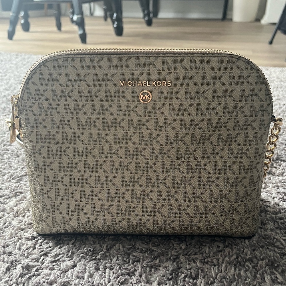 Michael Kors Gold Crossbody Purse
